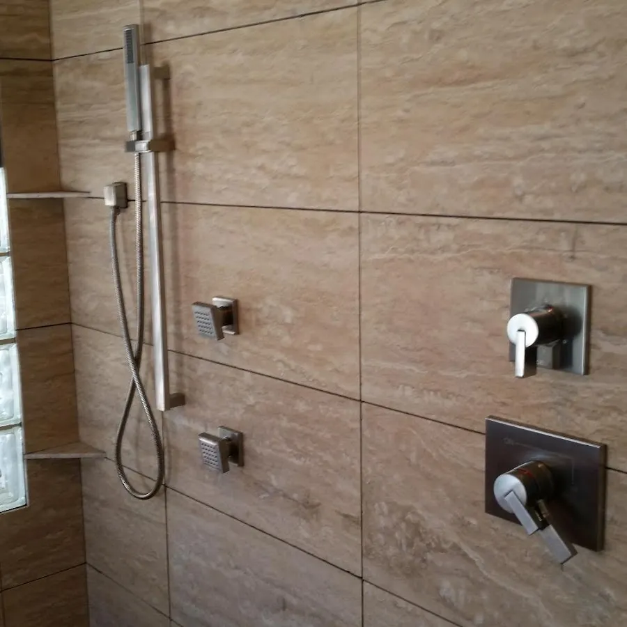 Shower fixture installation for Water Heater Replacement in Alton